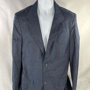 GAP BLAZER MENS 42R BLUE SUIT JACKET NWT NEW TWO BUTTON COTTON SPANDEX SUIT TOP